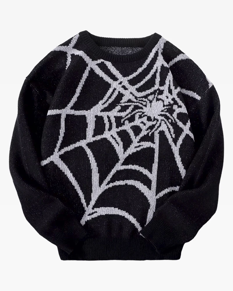 スパイダーウェブセーター - Y2K WEAR