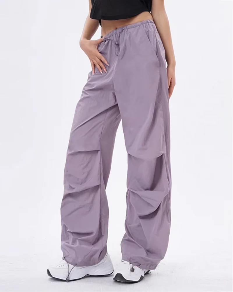 パープルパラシュートパンツ - Y2K WEAR