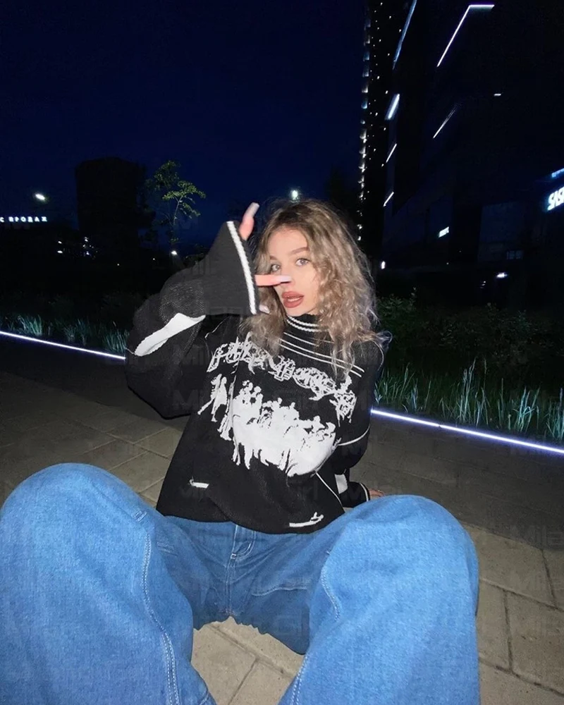 ストリートウェア ニットセーター - Y2K WEAR