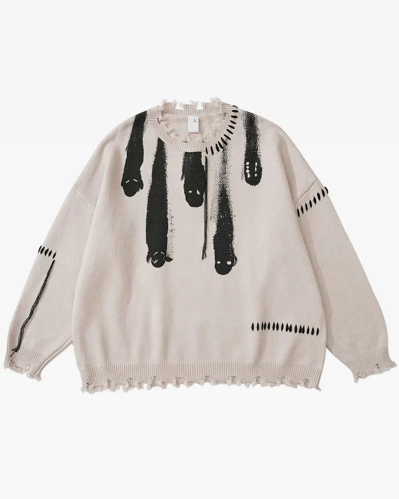 ゴーストニットセーター - Y2K WEAR