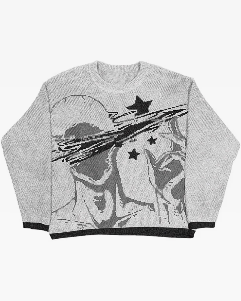 パープルスケルトンセーター - Y2K WEAR
