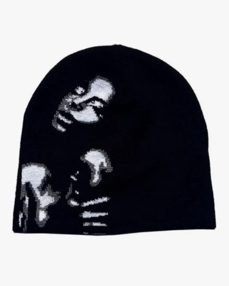 ブラックY2Kビーニー - Y2K WEAR