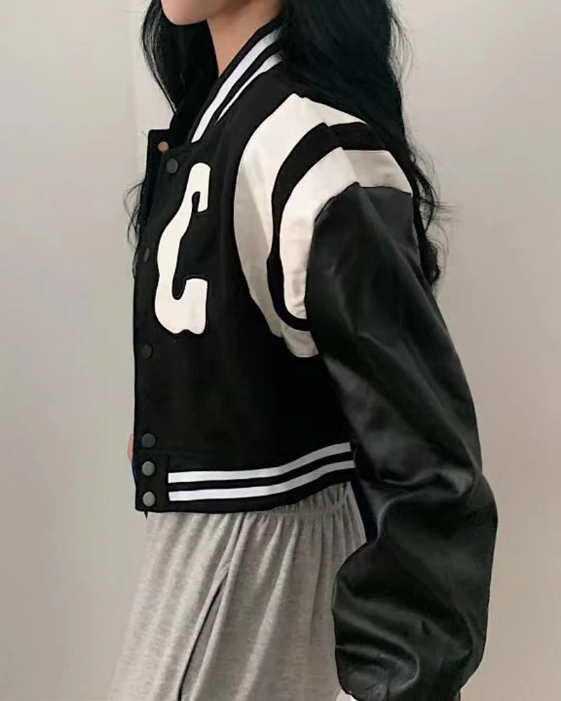 クロップドバーシティジャケット - Y2K WEAR