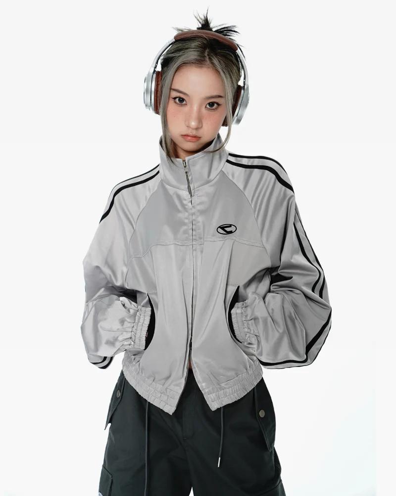 シルバートラックジャケット - Y2K WEAR
