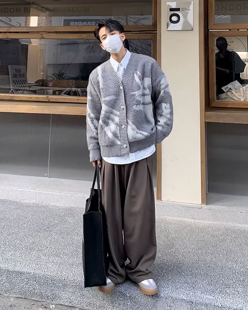 メンズ グラフィック カーディガン - Y2K WEAR
