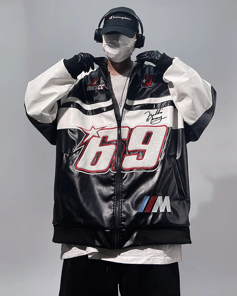 フォークレザーレーサージャケット - Y2K WEAR