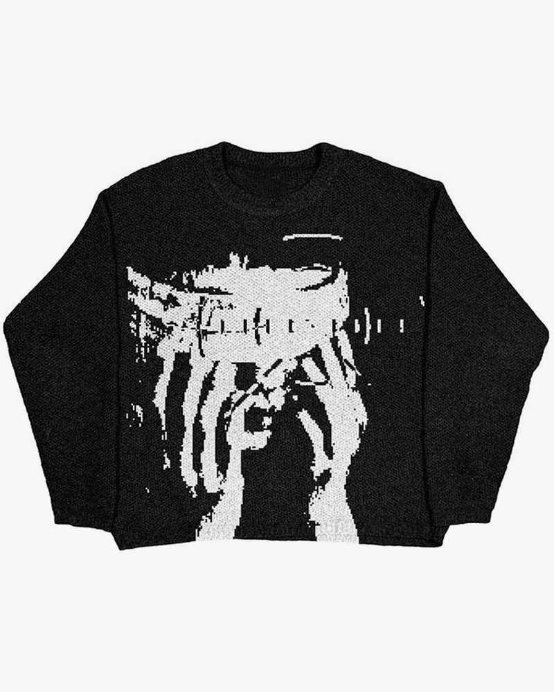 ゴス系ニットセーター - Y2K WEAR