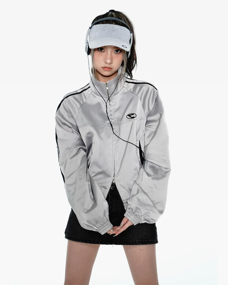 シルバートラックジャケット - Y2K WEAR