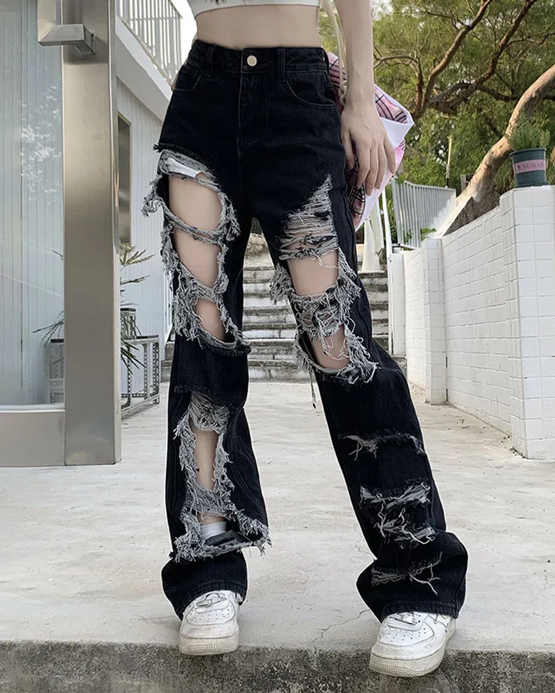 Y2Kリップドジーンズ - Y2K WEAR