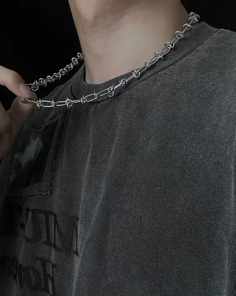 インダストリアルチェーンネックレス - Y2K WEAR