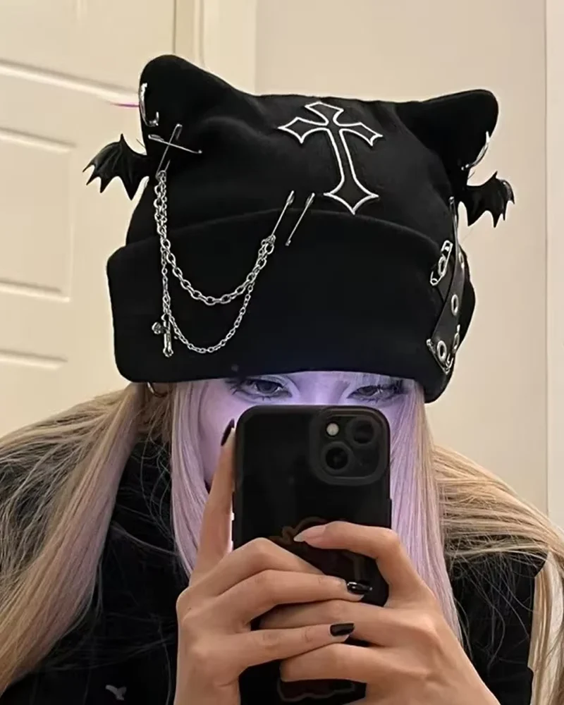 キャットイヤーゴスビーニー - Y2K WEAR