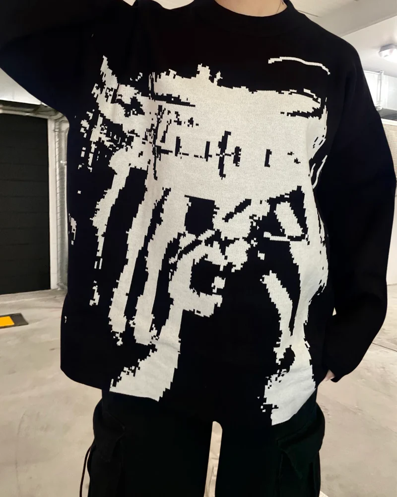 ゴス系ニットセーター - Y2K WEAR