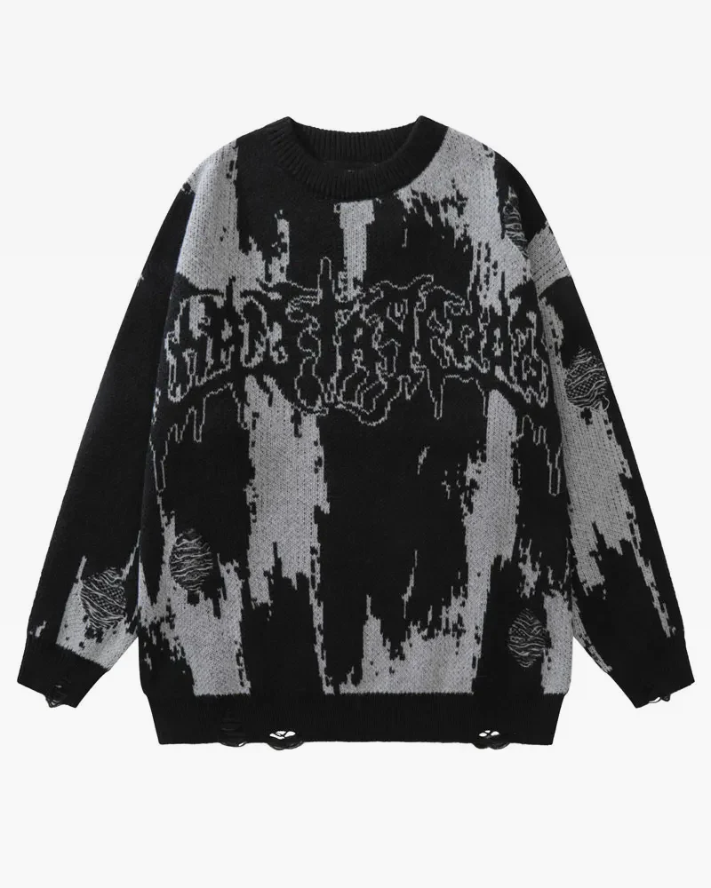 グランジニットセーター - Y2K WEAR