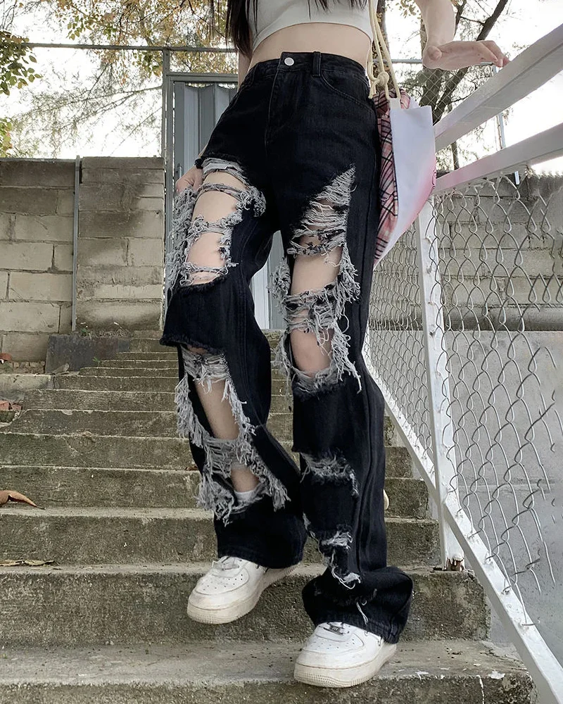 Y2Kリップドジーンズ - Y2K WEAR
