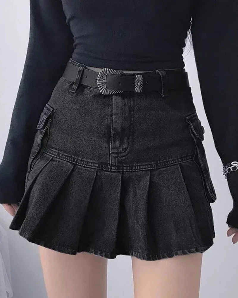 ブラックY2Kスカート - Y2K WEAR