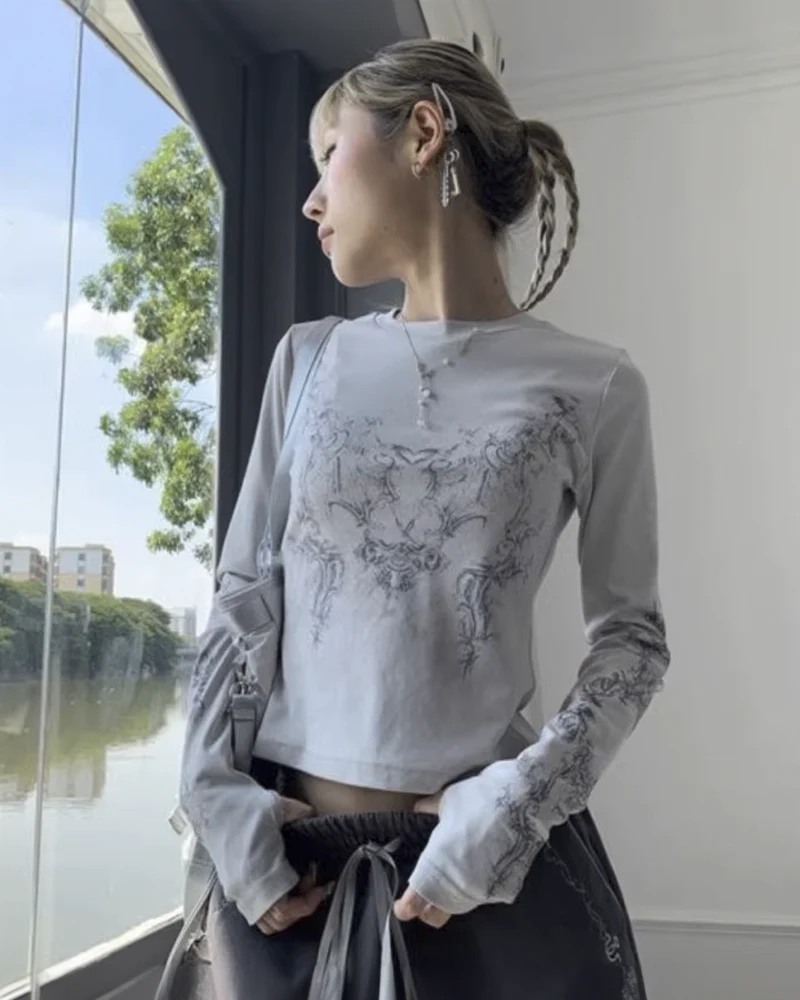 グランジクロップトップ - Y2K WEAR